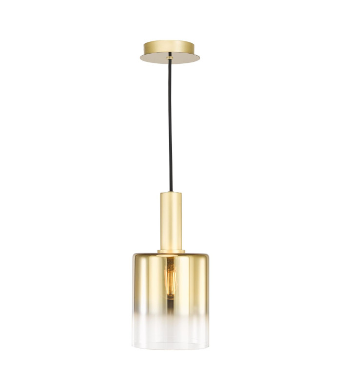 Savannah Ceiling Pendant Satin Gold and Gold Ombre Glass-1