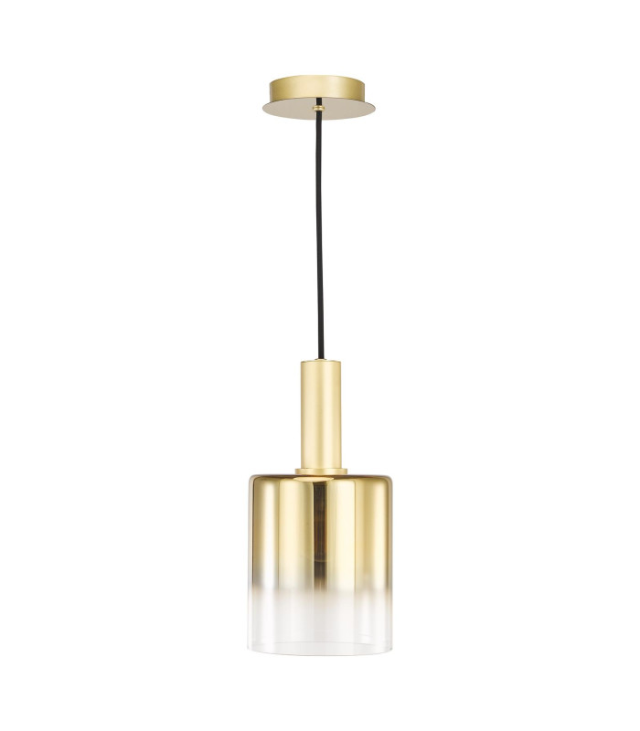 Savannah Ceiling Pendant Satin Gold and Gold Ombre Glass-3