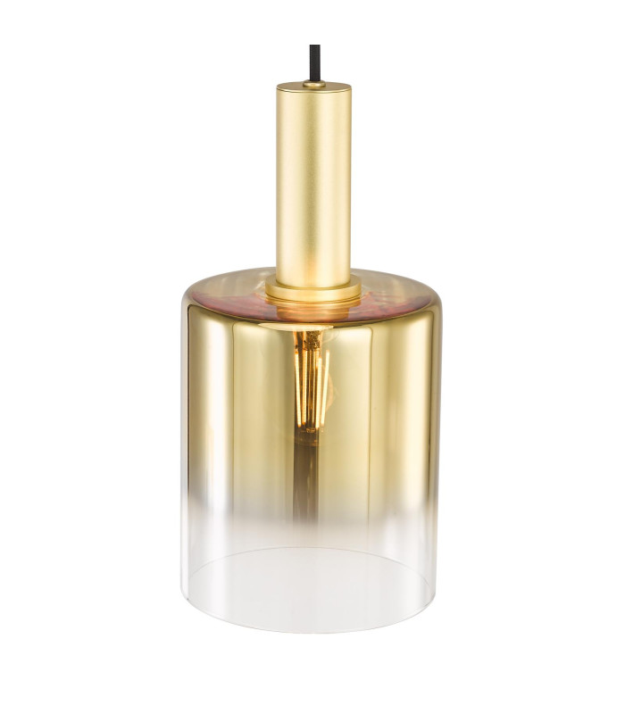 Savannah Ceiling Pendant Satin Gold and Gold Ombre Glass-4