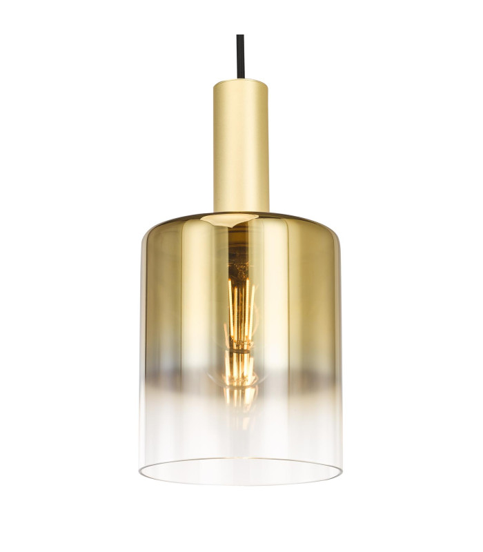 Savannah Ceiling Pendant Satin Gold and Gold Ombre Glass-5