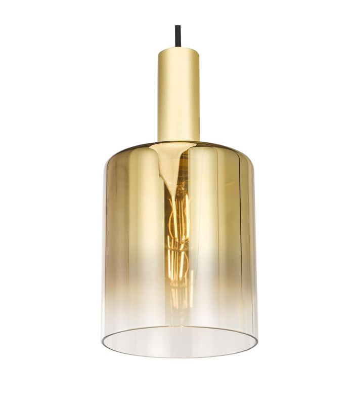 Savannah 3 Light Cluster Ceiling Pendant Satin Gold and Gold Ombre Glass-4