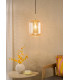 Tavia Ceiling Pendant Satin Gold and Amber Glass-2