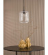 Tavia Ceiling Pendant Matt Black and Glass-3