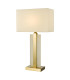 Tokori Table Lamp Alabaster and Brushed Gold With Shade-1
