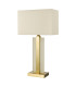 Tokori Table Lamp Alabaster and Brushed Gold With Shade-5