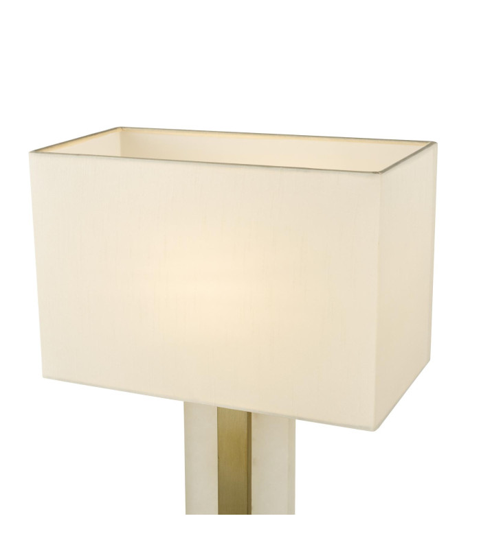 Tokori Table Lamp Alabaster and Brushed Gold With Shade-6