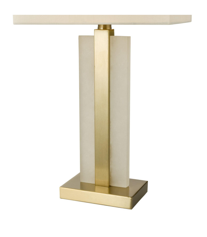 Tokori Table Lamp Alabaster and Brushed Gold With Shade-7