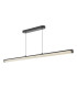 Tube Bar Ceiling Pendant Satin Black and Opal LED-1