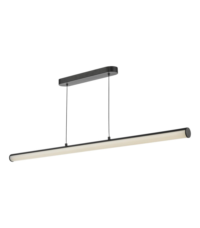 Tube Bar Ceiling Pendant Satin Black and Opal LED-1