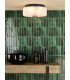 Twyman 3 Light Flush Satin Black and White Ribbed Glass IP44-2