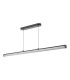 Tube Bar Ceiling Pendant Satin Black and Opal LED-3