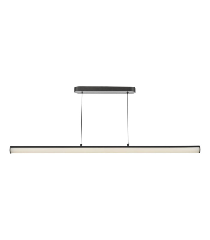 Tube Bar Ceiling Pendant Satin Black and Opal LED-4