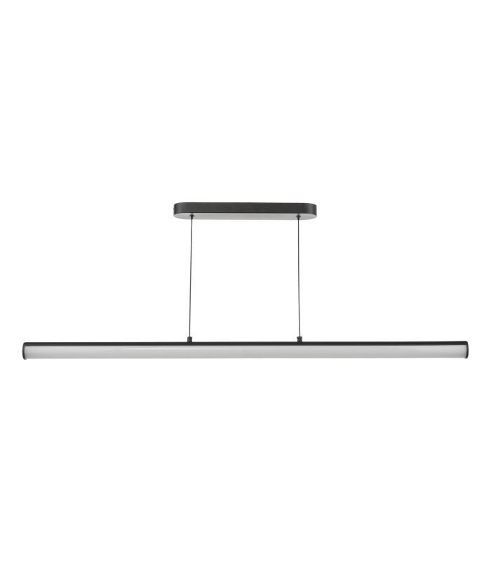 Tube Bar Ceiling Pendant Satin Black and Opal LED-5