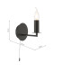 Tyler Wall Light Matt Black Bracket Only-4