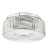 Twyman 3 Light Flush Polished Chrome and Ribbed Glass IP44-5