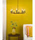 Tyler 8 Light Armed Ceiling Pendant Matt Black Fitting Only-2
