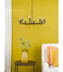 Tyler 8 Light Armed Ceiling Pendant Matt Black Fitting Only-3