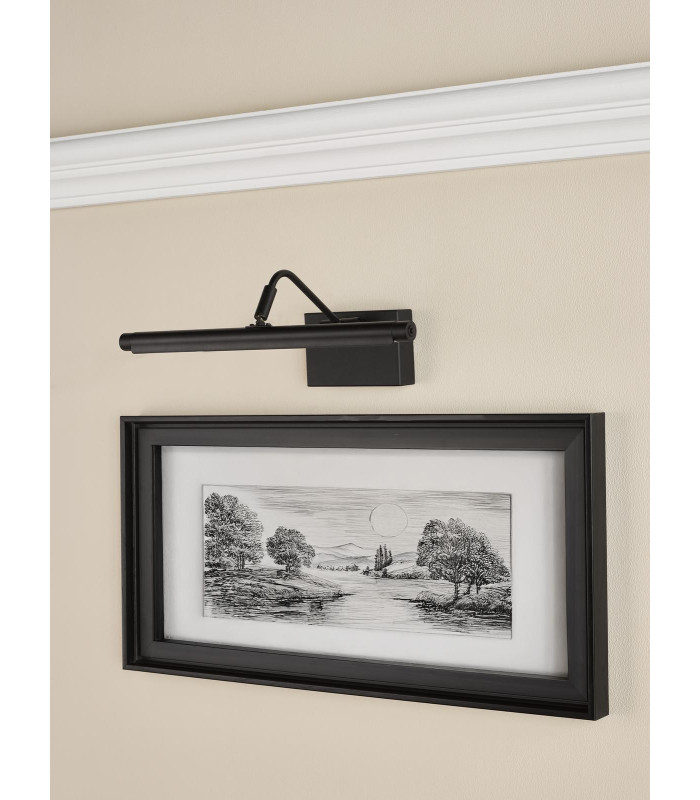 Tyrus 35cm Picture Light Satin Black LED-3