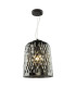 Varius Ceiling Pendant Matt Black and Smoked Glass-1