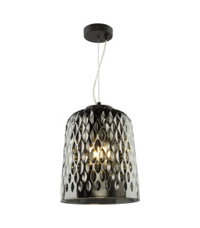 Varius Ceiling Pendant Matt Black and Smoked Glass-1