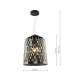 Varius Ceiling Pendant Matt Black and Smoked Glass-4