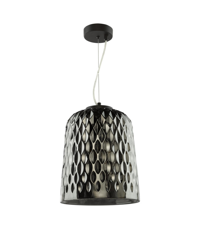 Varius Ceiling Pendant Matt Black and Smoked Glass-5