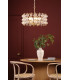 Yuridia 4 Light Ceiling Pendant Satin Gold and Ribbed Glass-4