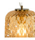 Varius Ceiling Pendant Natural Brass and Amber Glass-7