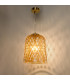 Varius Ceiling Pendant Natural Brass and Amber Glass-8
