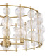 Yuridia 4 Light Ceiling Pendant Satin Gold and Ribbed Glass-9