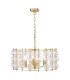 Yuridia 4 Light Ceiling Pendant Satin Gold and Ribbed Glass-10
