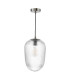 Abrielle Ceiling Pendant Brushed Nickel and Ribbed Glass-5
