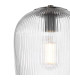 Abrielle Ceiling Pendant Brushed Nickel and Ribbed Glass-7