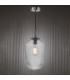 Abrielle Ceiling Pendant Brushed Nickel and Ribbed Glass-8