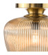 Abrielle Flush Brushed Bronze and Amber Ribbed Glass-9