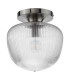 Abrielle Flush Brushed Nickel and Ribbed Glass-5