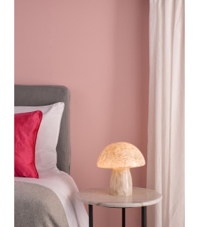 Addie Table Lamp White Art Glass-2