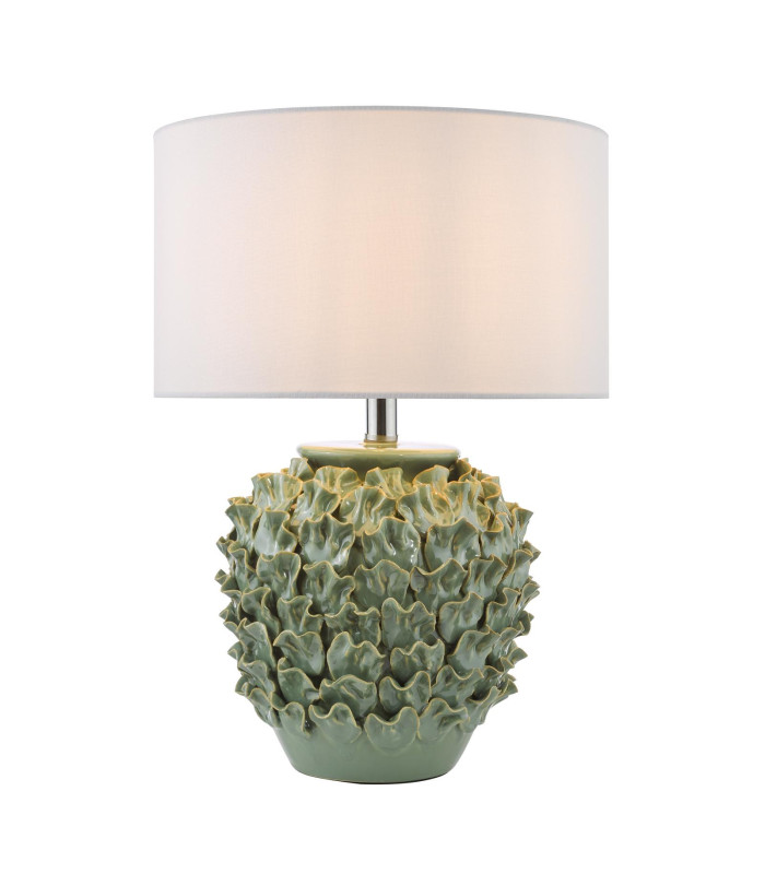 Ailsa Ceramic Table Lamp Green With Shade-1