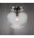 Abrielle Flush Brushed Nickel and Ribbed Glass-7
