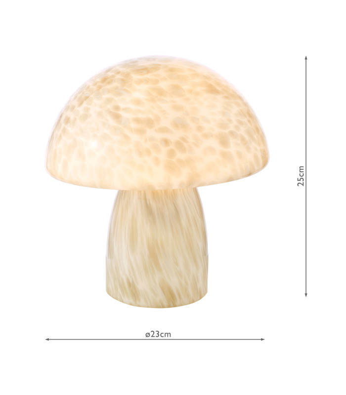 Addie Table Lamp White Art Glass-4