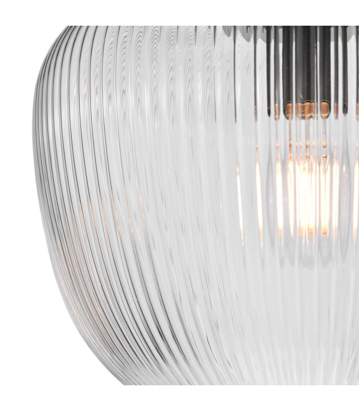 Abrielle Flush Brushed Nickel and Ribbed Glass-8