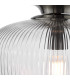 Abrielle Flush Brushed Nickel and Ribbed Glass-9