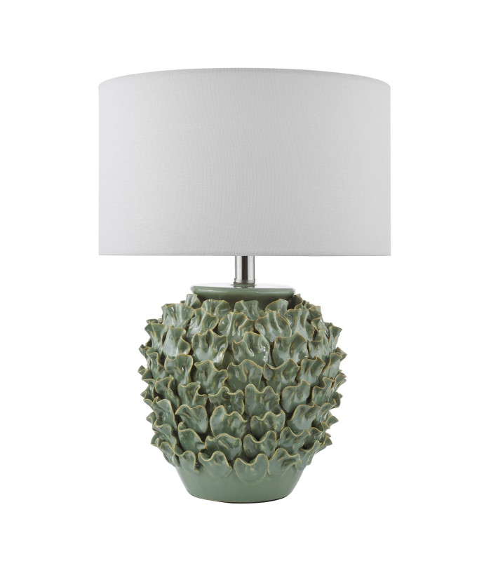 Ailsa Ceramic Table Lamp Green With Shade-5