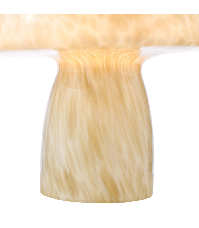Addie Table Lamp White Art Glass-7