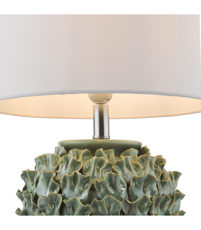 Ailsa Ceramic Table Lamp Green With Shade-6