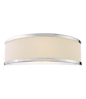Alvaro Wall Light Polished Chrome With Ivory Shade-1