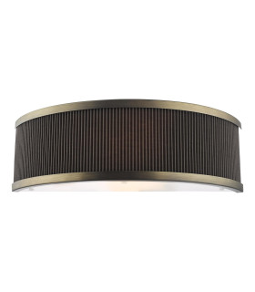 Alvaro Wall Light Antique Bronze With Brown Shade-1
