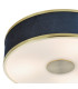 Alvaro 3 Light Flush Brushed Brass With Blue shade-5