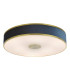 Alvaro 6 Light Flush Brushed Brass With Blue shade-1