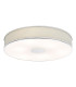 Alvaro 6 Light Flush Polished Chrome With Ivory shade-1